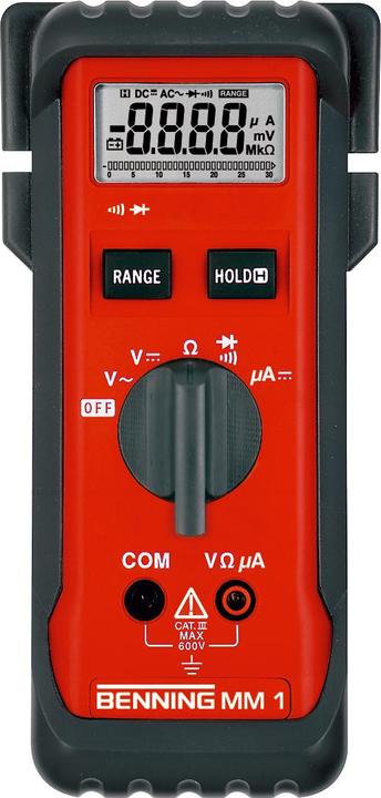 Produktbild Benning Hand-Multimeter digital MM 1 K (CAT III 600V)