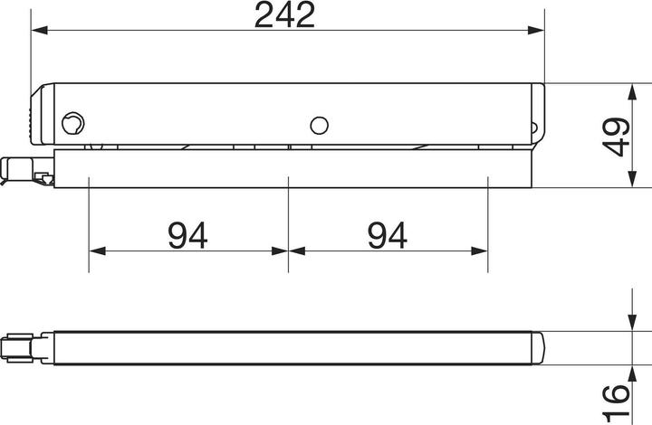 Produktbild Geze Oberlichtscheren OL 90 N mit Flügelbock