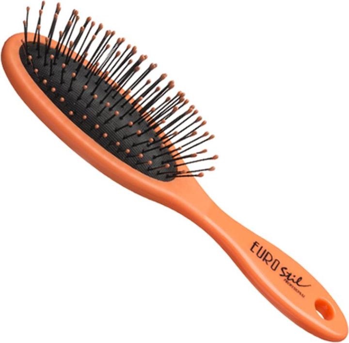 Caso Eurostil Pequeño Cepillo Oval Naranja Fluor 1un