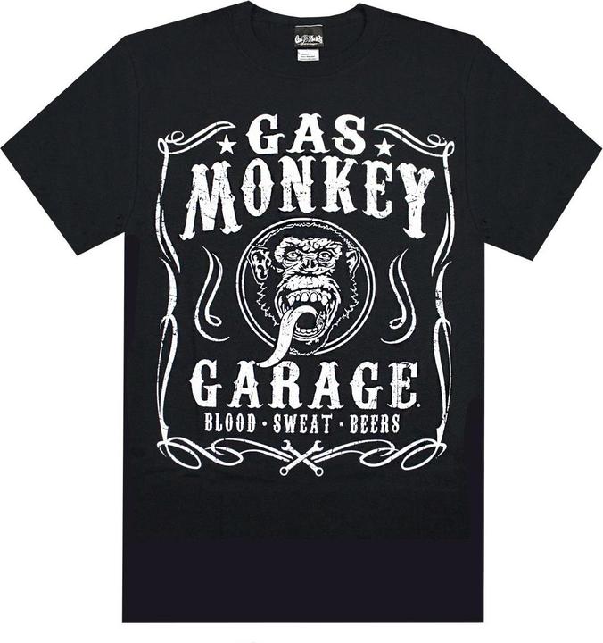 Fast Gas Monkey Garage Blood Sweat And Beers Tshirt (M)