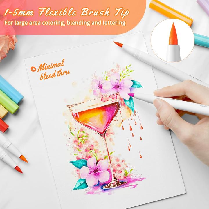 Actual product image Ohuhu Art markers (40 pcs.) (Multicoloured, 40 x)
