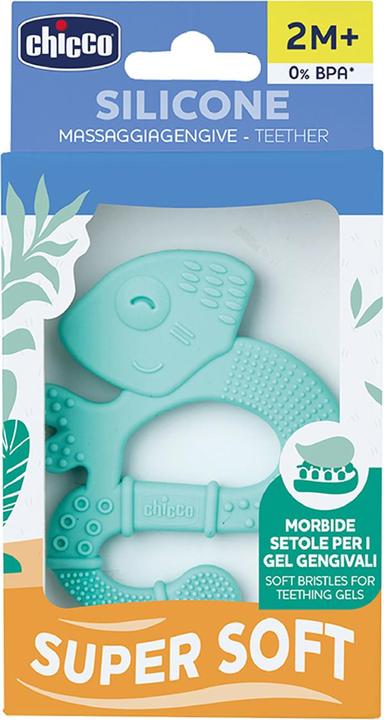 Produktbild Chicco Beissring mit sanften Borsten - EIDECHSE BLUE, - 2m+