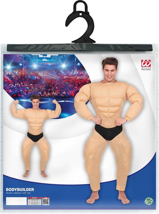 Produktbild Widmann Bodybuilder Kostüm: Muskel Overall Mit Slip (M)