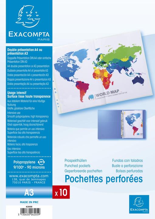 Image du produit Exacompta Housses et pochettes (A3, 10 x)