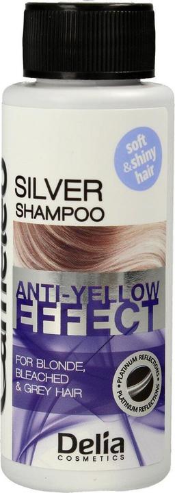Delia Cosmetics Cameleo Silver Shampoo für blondes und graues Haar (50 ml, Flüssiges Shampoo)