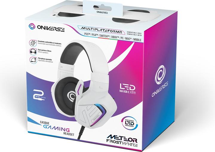 Produktbild Oniverse Gaming Headset Meteor - Frost White (Kabelgebunden)