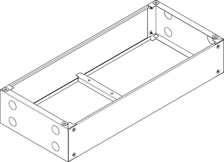 Actual product image ABN US420 Pedestal RAL7022 W/H/D=1090/200/500mm