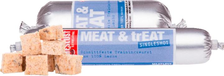 Produktbild Fleischeslust Leckerli Meat & Treat Singleshot Lachs, 80 g (Adult, 1 Stk., 90 g)