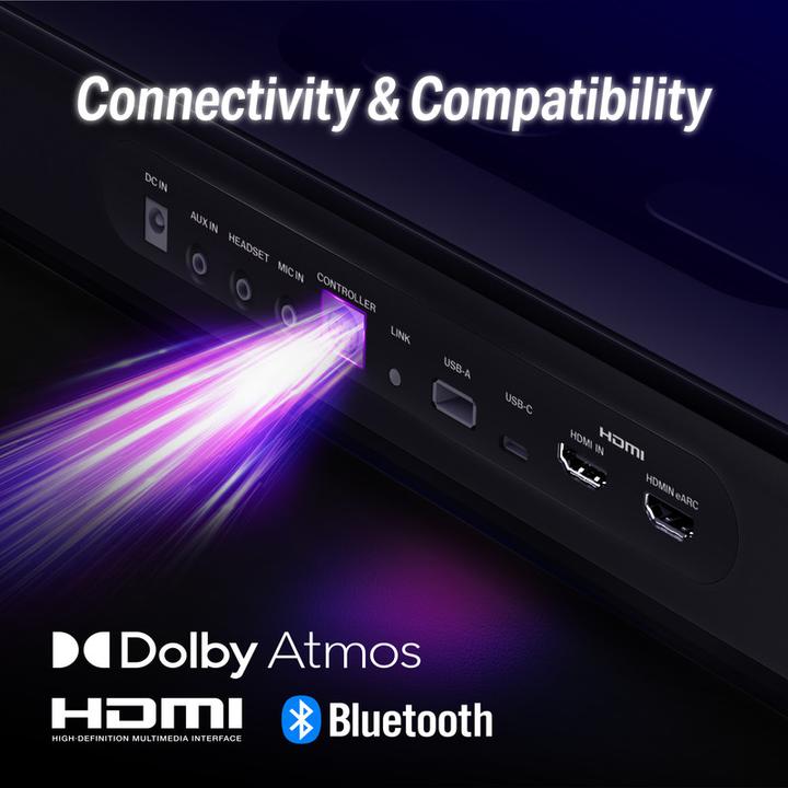 Immagine prodotto OXS Sistema audio Thunder Pro Gaming Soundbar 5.1.2 Dolby Atmos (180 W, 5.1.2 Canale)