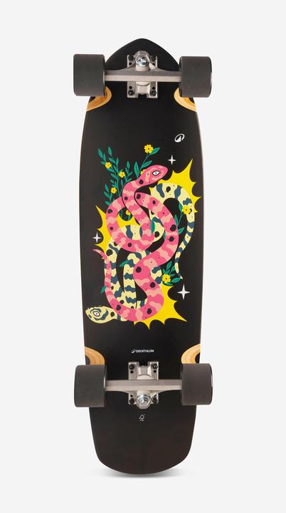 Actual product image Oxelo Longboard Truck 150 mm Rollen 70 mm 78A - Venice 500 (31.77")