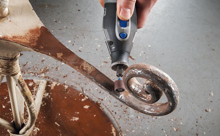 Actual product image Dremel EZ SpeedClic grinding mandrel and abrasive belt (60, 120)
