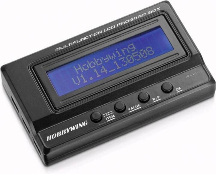 Actual product image Hobbywing Programming box LCD