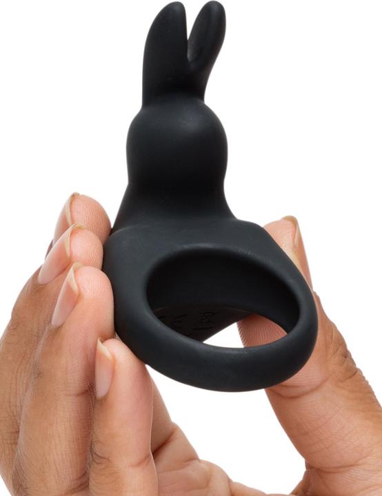 Actual product image Happy Rabbit Cock Ring Black (3 cm)