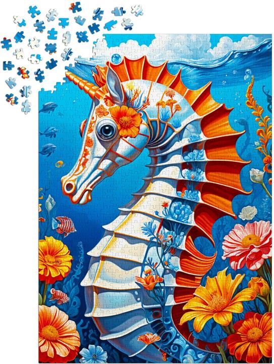 Actual product image Enjoy Puzzle Puzzle 1000 pieces - Sea Horse (1000 pieces)
