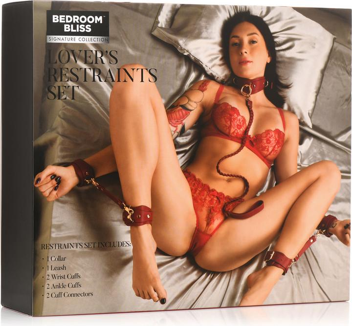 Actual product image Bedroom Bliss XR Brands - Lover's Restraints Set - Red
