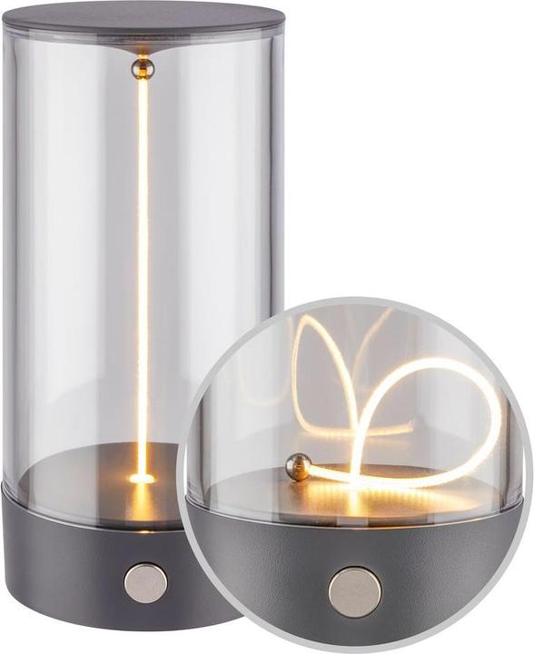 Actual product image Briloner WIGGLE Akku Tischleuchte mit Lichtfaden - Anthrazit