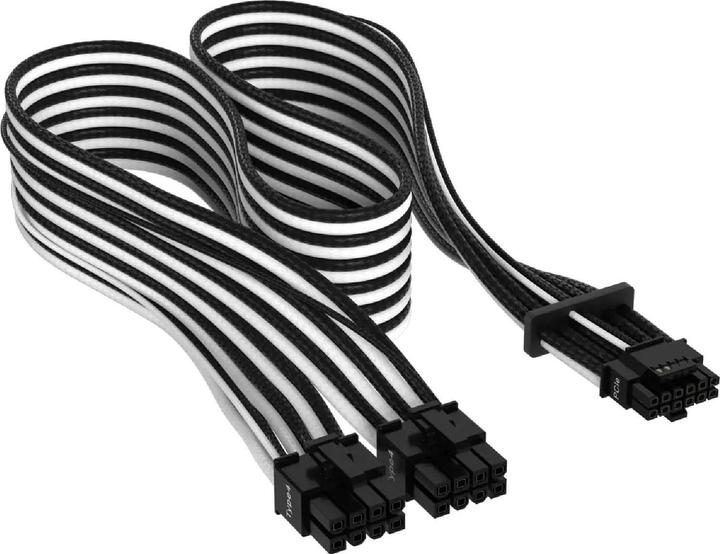 Corsair Premium-12+4-Pin-12VHPWR-600-W-Kabel für PCIe Gen 5 mit Einzelummantelung