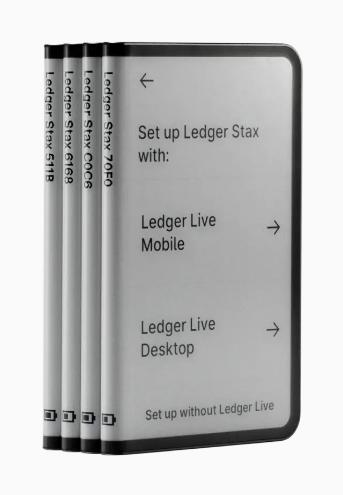 Actual product image Ledger Stax (Bitcoin, Cardano)