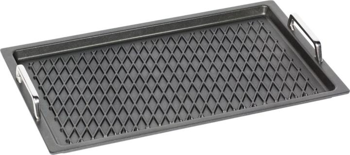 Produktbild AMT Bratplatte GN 1/1, H2cm mit Rautenmuster mit Griffen (Bratpfanne)