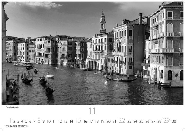 Produktbild Venedig schw./weiss 2026 L 42x55 cm (Deutsch)