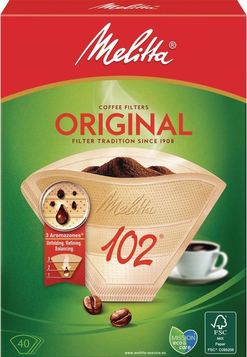 Actual product image Melitta Original 102 / 40 pieces