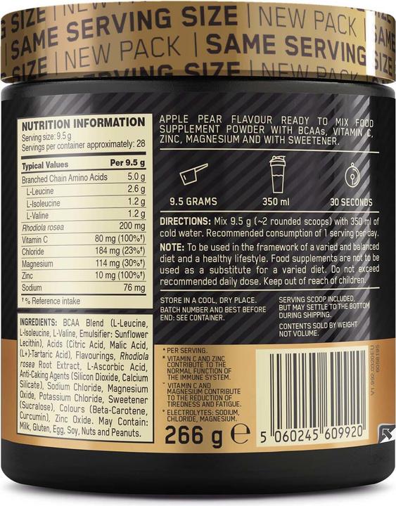 Produktbild Optimum Nutrition Gold Standard BCAA (1 Stück, Pulver, 266 g)
