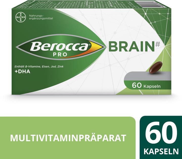 Berocca PRO Brain Kapseln (60 Stück, Kapseln, 117 g)