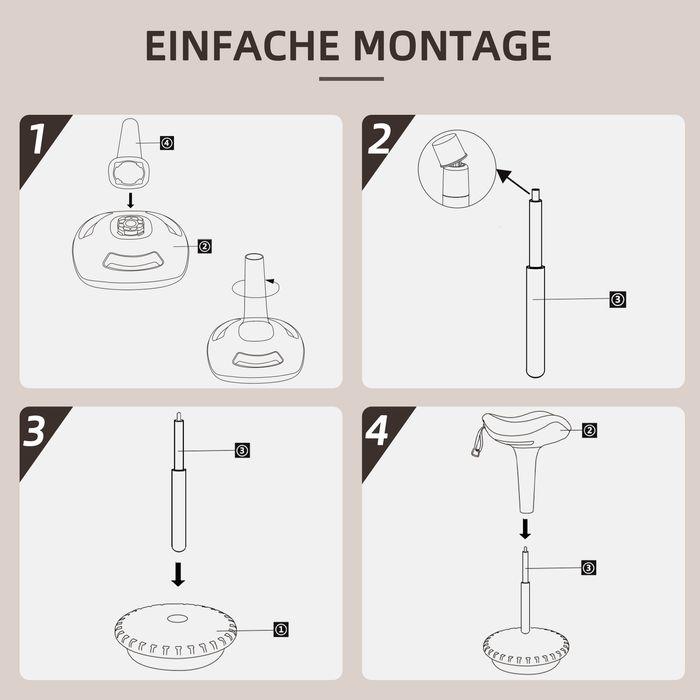 Produktbild Swisshandel24 Bürohocker mit Schwenkfunktion, ergonomischer Arbeitshocker, höhenverstellbar