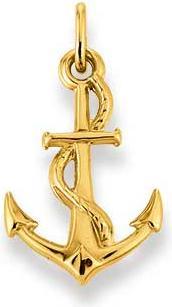 Natsumi Schmuck Anhänger Anker Gelbgold 18K/750 (750/18 K Gelbgold)