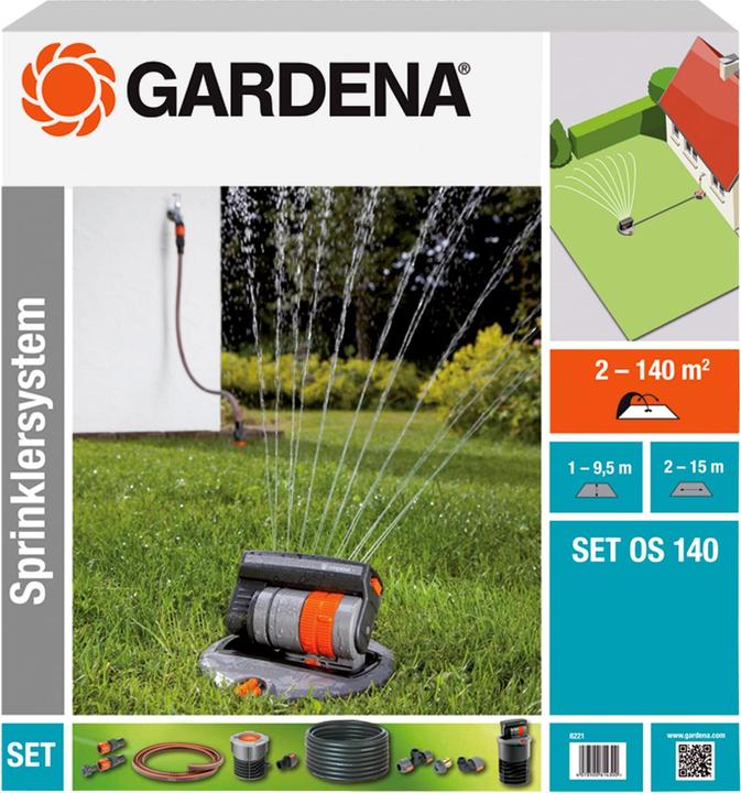 Gardena Sprinkler system complete set 8221 (Pop-up sprinklers, Spray sprinklers)