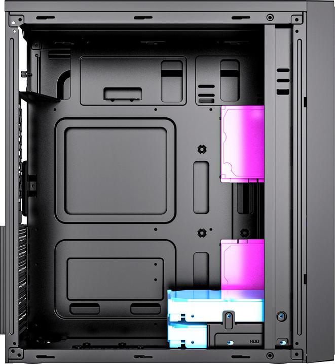Produktbild Gembird CCC-FC-M100B Gaming-Computergehäuse Fornax M100B blaue Lüfter (ATX)