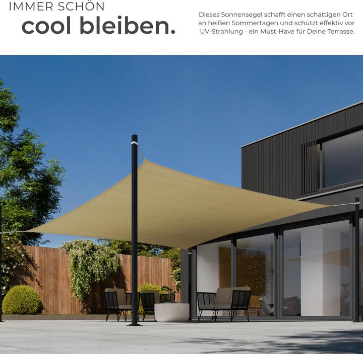 Produktbild tectake Sonnensegel (540 x 540 cm)