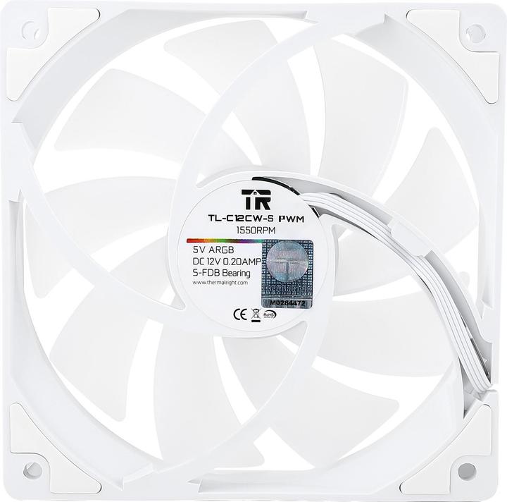 Immagine prodotto Thermalright TL-C12C-S, ARGB, - ventola per case, bianco (120 mm, 1 x)