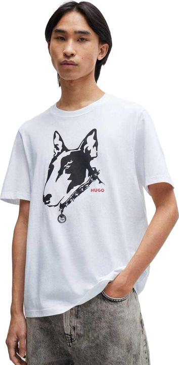 Actual product image HUGO Mens Dog Print T-Shirt (S)