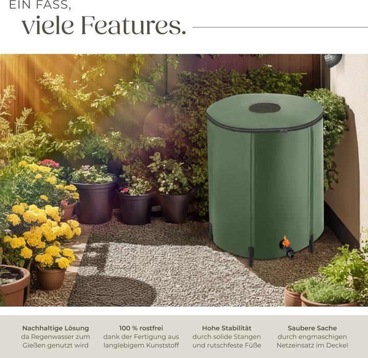 Image du produit tectake Récupérateur d’eau de pluie (200 l)