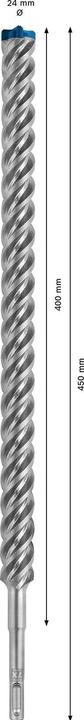 Produktbild Bosch Professional Zubehör EXPERT SDS plus-7X Hammerbohrer, 24 x 400 x 450 mm (24,00 mm)