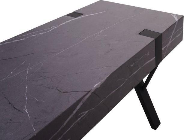 Immagine prodotto Mendler Porta TV HWC-L54, metallo 42x120x40cm effetto marmo grigio