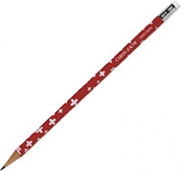 Produktbild Caran d'Ache Graphitstift Schweizer Kreuze mit Radierer im Becher (HB, 1 x)