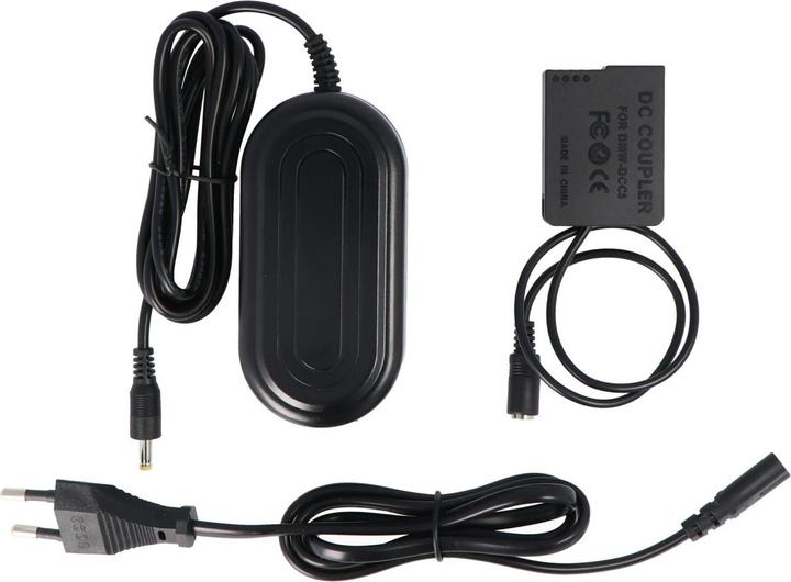 Produktbild AccuCell Netzteil Panasonic DMW-AC8, DCC8, DMW-BLC12E, DMW-DCC8GU, BP-DC12 (Kamera Akku Ladegerät)