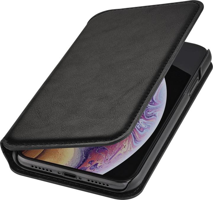 Image du produit QDOS Etui Folio Milano En Cuir Noir : Apple Iphone Xr (Apple iPhone XR)