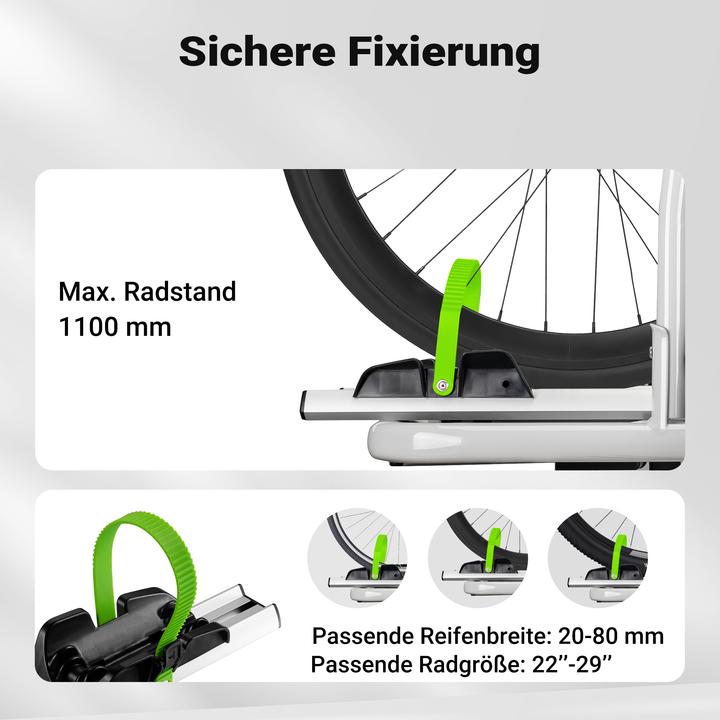 Actual product image Wiltec Bicycle rear carrier Tailgate carrier up to 60kg Bicycle carrier lockable
