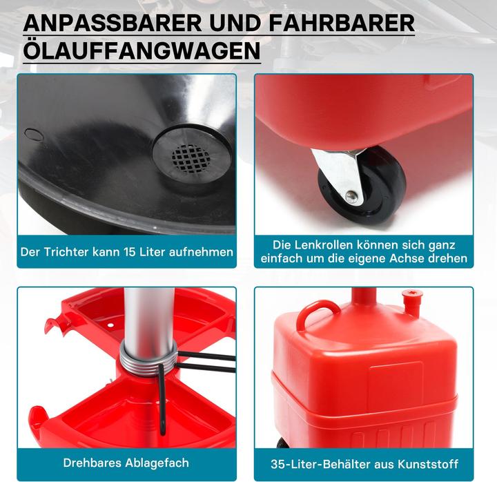 Produktbild Wiltec Ölauffangwagen