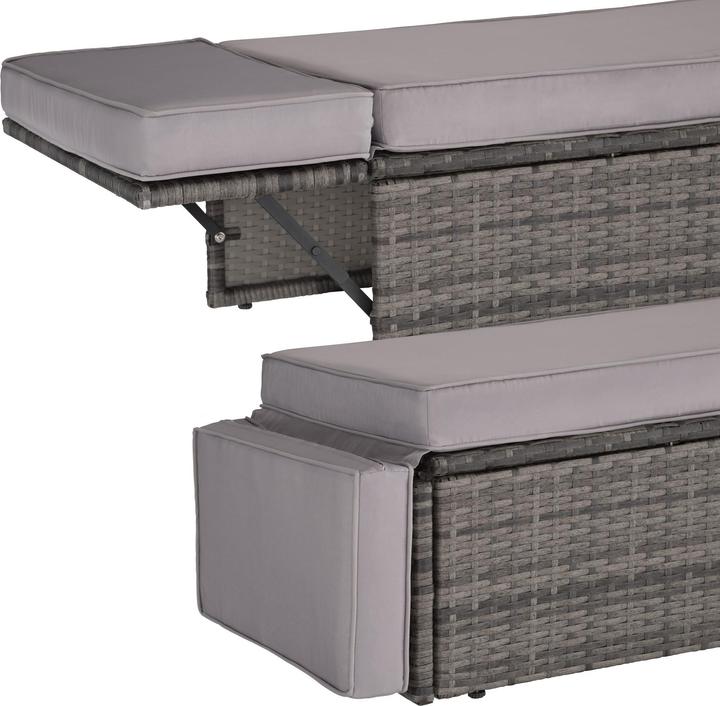 Actual product image tectake Rattan sofa Corfu, variant 2
