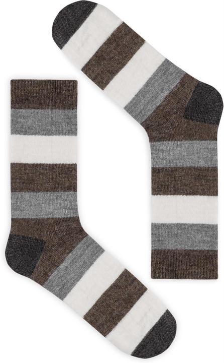 Produktbild Normani 6 Paar Alpakasocken breitgestreift (6er Pack, 43 - 46)