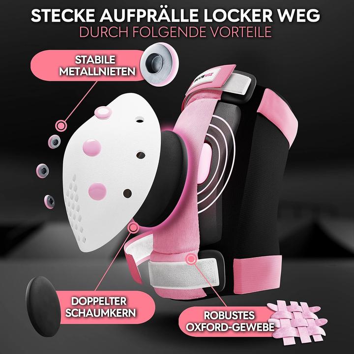 Produktbild Skatewiz SMASH-Set (S, Knieschoner, Handgelenkschoner, Ellbogenschoner, 6 Stück)