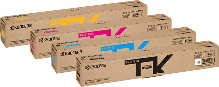 Produktbild Kyocera Original TK-8115 SET Multipack / Set mit allen vier Farben (M, C, Y, BK)