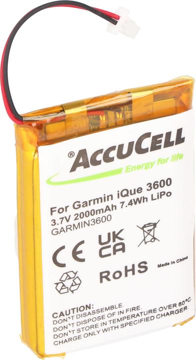 Produktbild AccuCell Akku Garmin iQue 3600a, extended