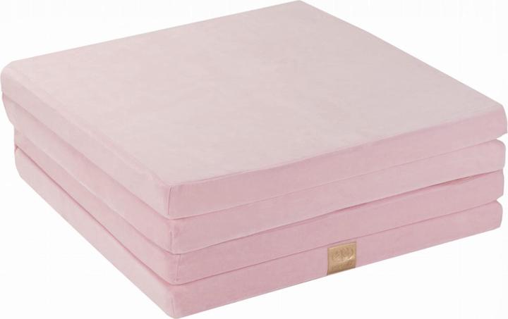 Actual product image Meowbaby Play Mat for Children, Square, Folding, Velor (120 x 120 cm)
