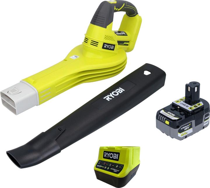 Actual product image Ryobi OBL1820S Cordless leaf blower 18 V 245 km/h + 1x battery 5.0 Ah + charger (Rechargeable battery operated, Leaf blower)