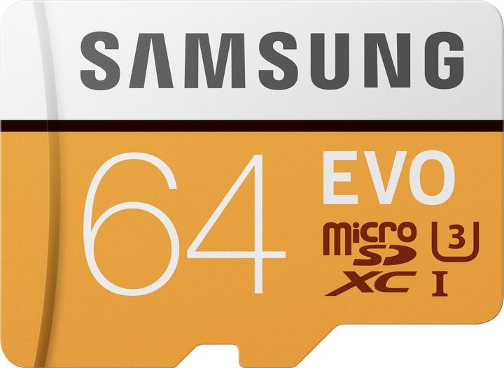 Produktbild Samsung EVO - microSDXC Card (64 GB, microSDXC, U3, UHS-I)